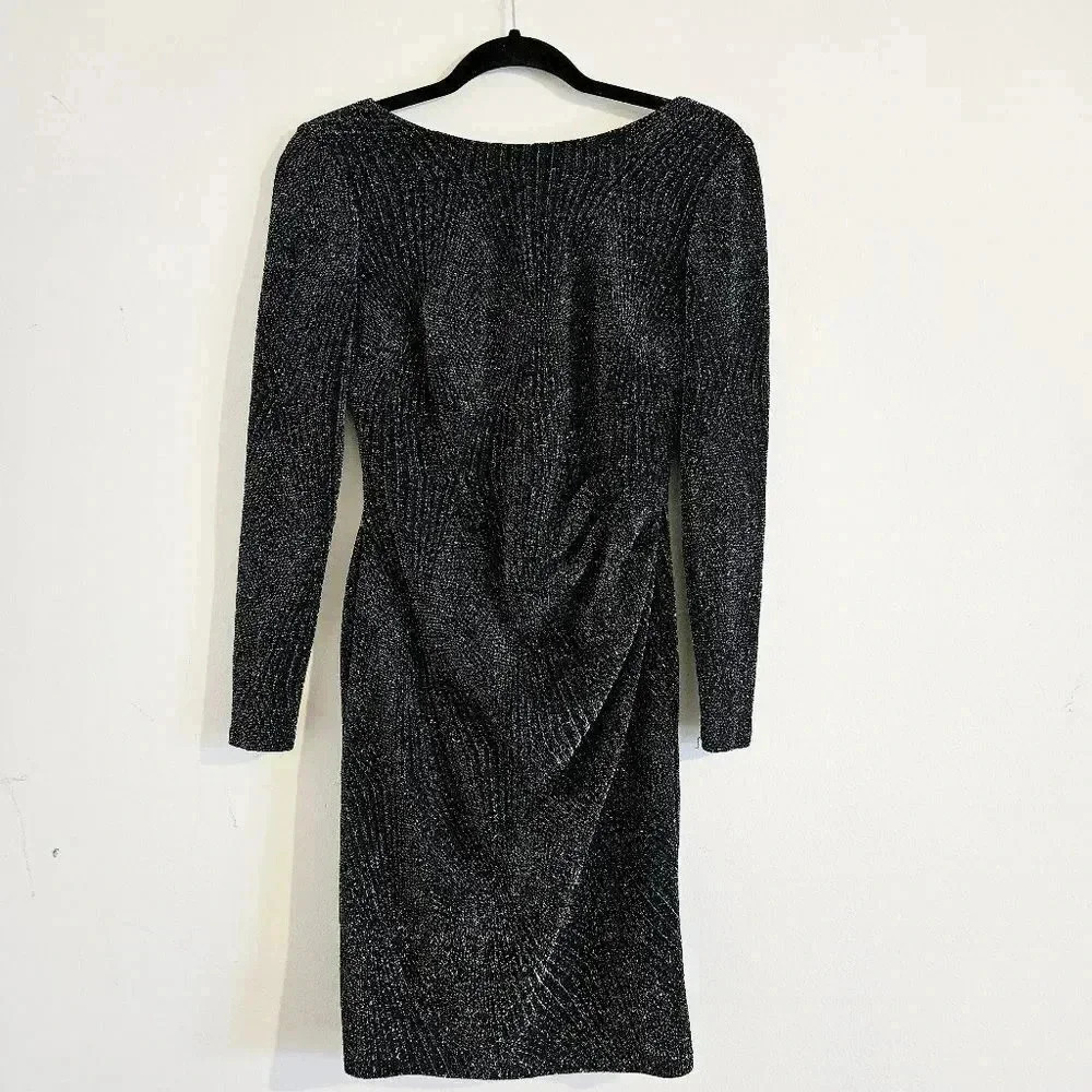 Lauren Ralph Lauren Ruched Metallic Boducon Dress